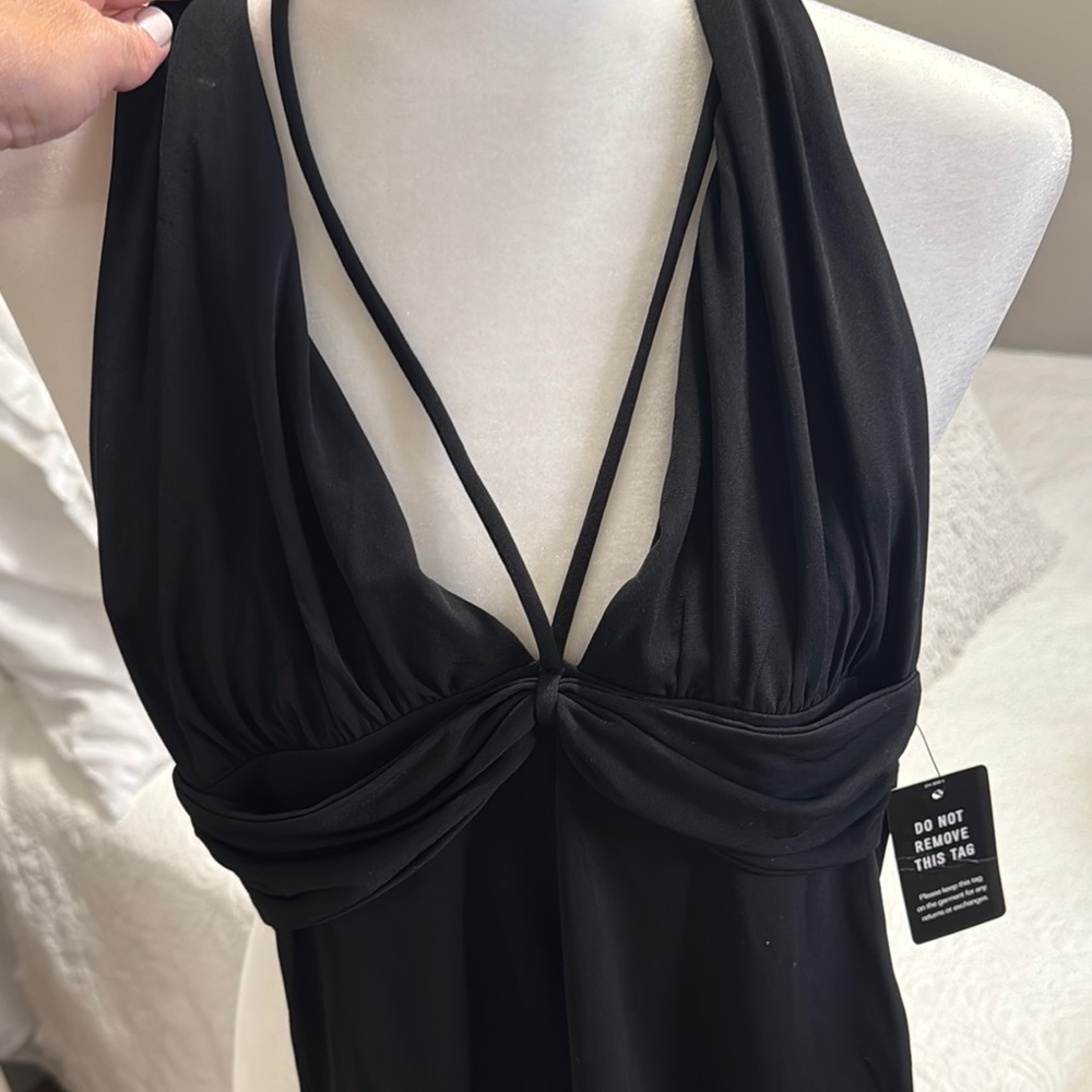 NEW Black Halter Bodysuit